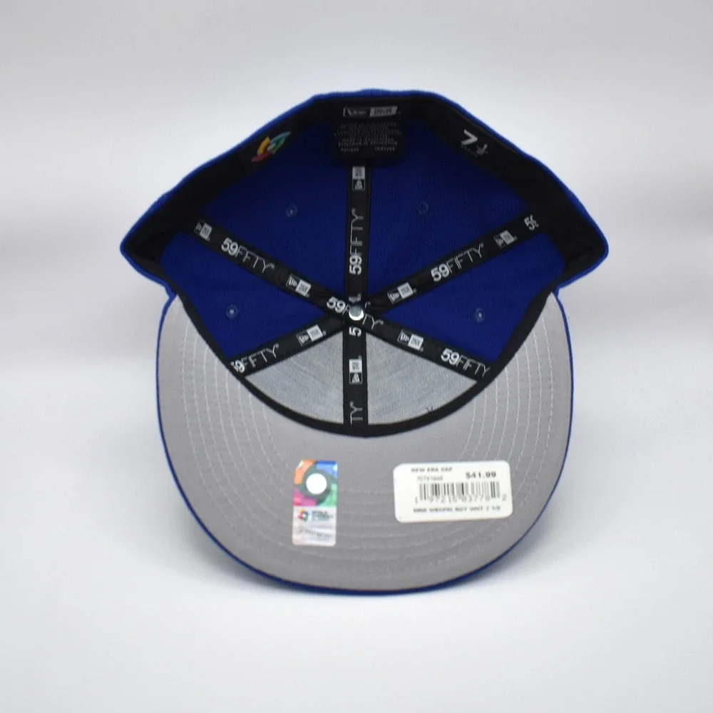 New Era 59FIFTY Puerto Rico PR WBC World Baseball Fitted Hat Cap 7 1/2 Blue NWT